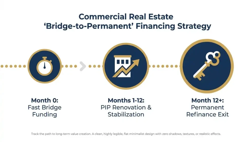 Bridge loans for hotel renovation projects