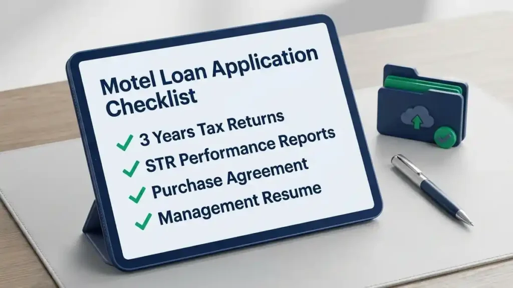 Documents needed for SBA loan motel purchase