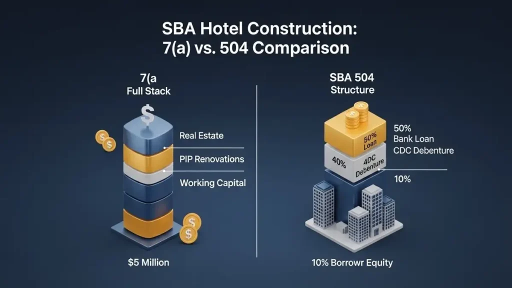 The SBA Hotel Financing Capital Stack