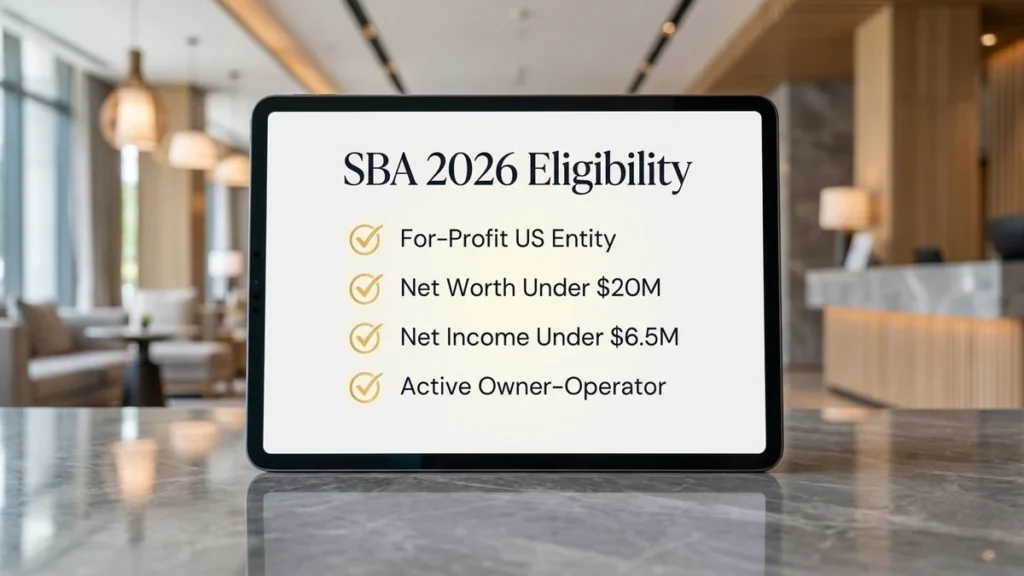What are the Key Thresholds on how to qualify for an SBA hotel loan
