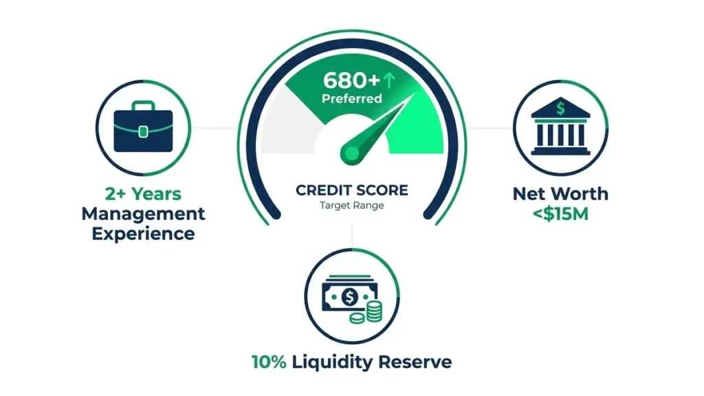 What credit score for SBA motel loan approval