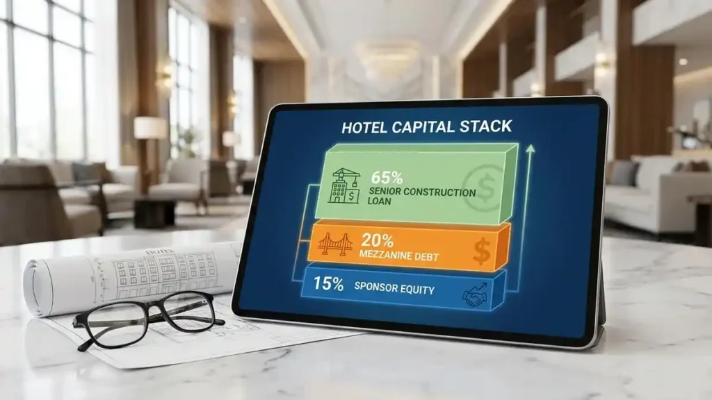 Where do you go to find hotel construction loan lenders today