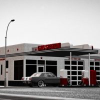 gas station
